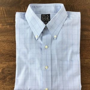 JoS A Bank dress shirt, light blue, 16 1/2-35